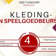 4 november: kleding en speelgoedbeurs