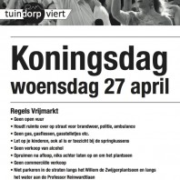 Spelregels Koningsdag Tuindorp 2016