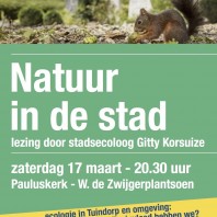 Natuur in de stad, lezing 17 maart