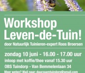 Workshop Natuurlijk Tuinieren op 10 juni!
