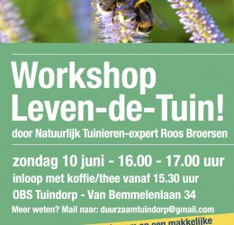 Workshop Natuurlijk Tuinieren op 10 juni!