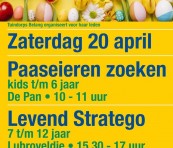 20 april Paaseieren Zoeken en Levend Stratego