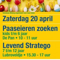 20 april Paaseieren Zoeken en Levend Stratego