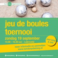 Jeu de boules toernooi