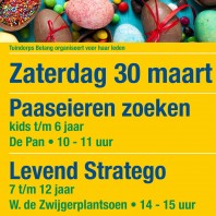 30 maart Paaseieren zoeken en levend Stratego